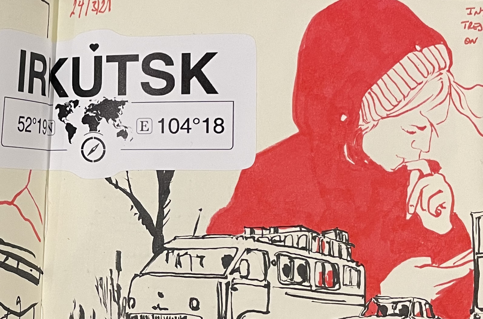Russian trip sketchbook