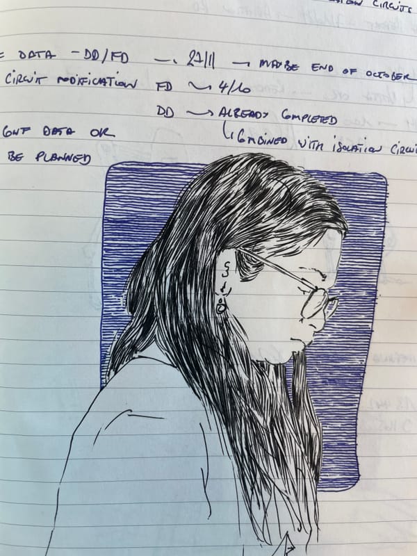 Drawing during office meetings